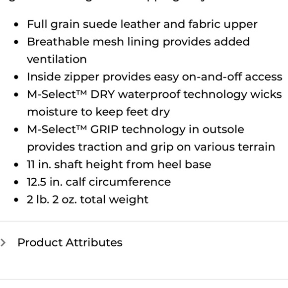 Merrell Eventyr Peak waterproof wine tall boot - Picture 8 of 10